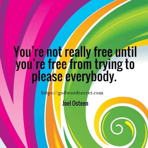 YOU’RE NOT REALLY FREE UNTIL YOU’RE FREE FROM TRYING TO