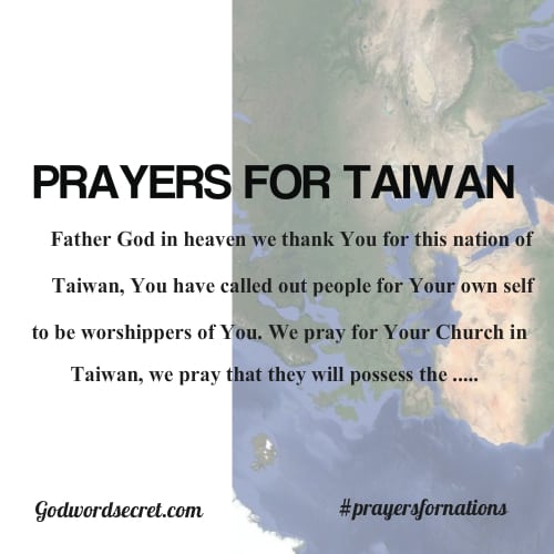 Prayers for Taiwan