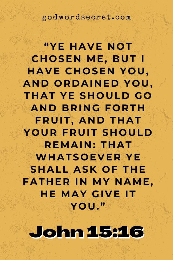 How to Pray for Living Your Identity in Christ from John 15:16