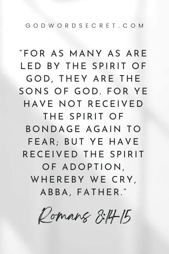 How to Pray for Living Your Identity in Christ from Romans 8:14-15