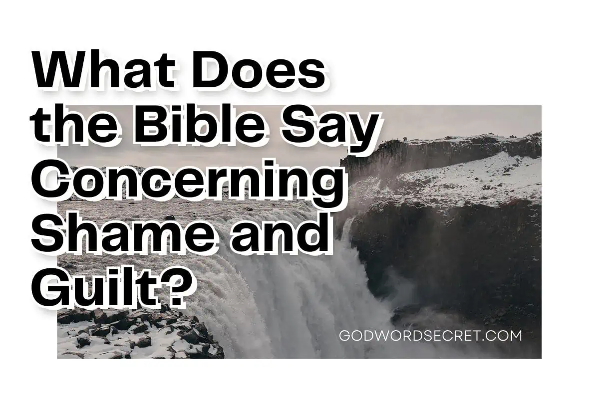 What Does The Bible Say Concerning Shame And Guilt?