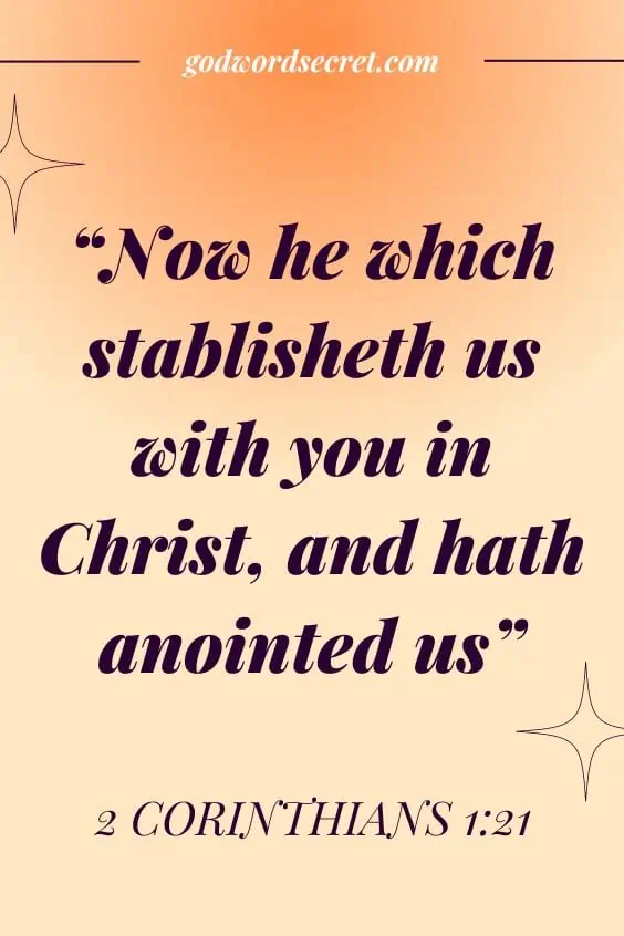 Now he which stablisheth us with you in Christ, and hath anointed us