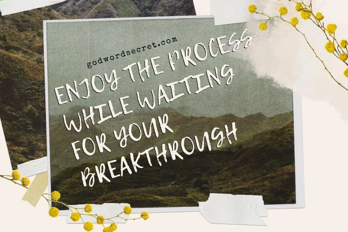 Enjoy The Process While Waiting For Your Breakthrough