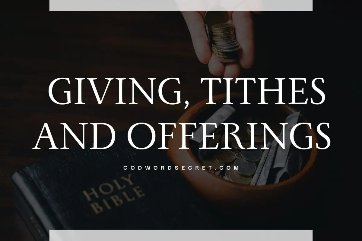 Giving, Tithes And Offerings
