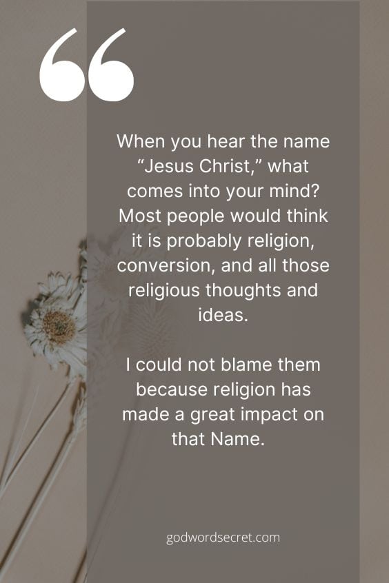 Jesus Christ is the Best Friend You Could Ever Have
