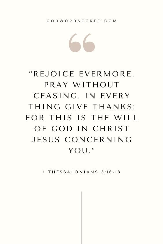 Rejoicing in All Circumstances Is God’s Perfect Will in Christ Jesus