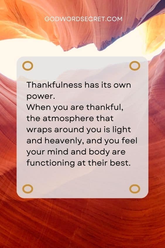 Repentance and Deliverance Through Thankfulness