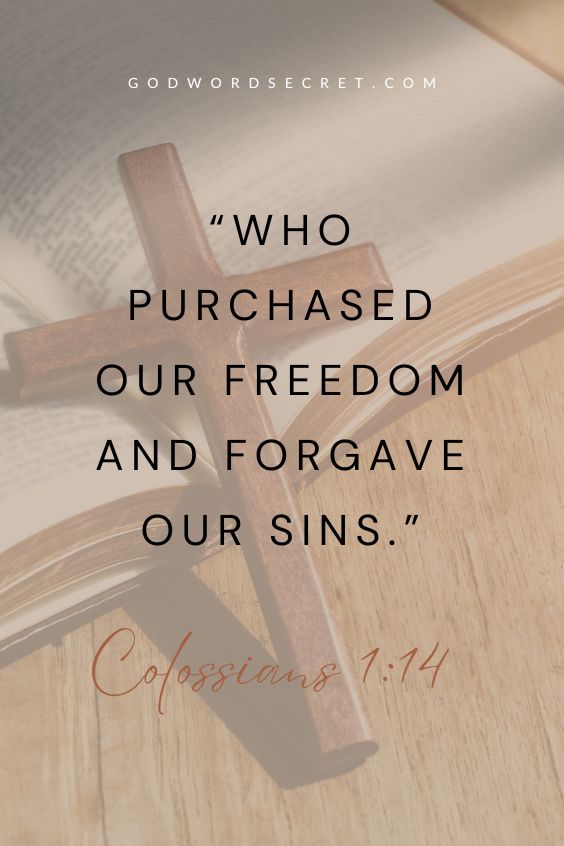  who purchased our freedom and forgave our sins.
