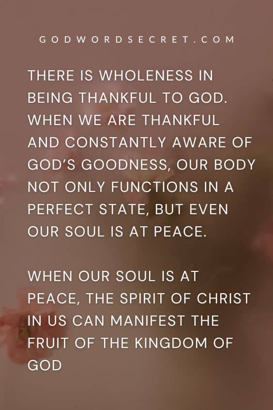 Wholeness in Being Grateful