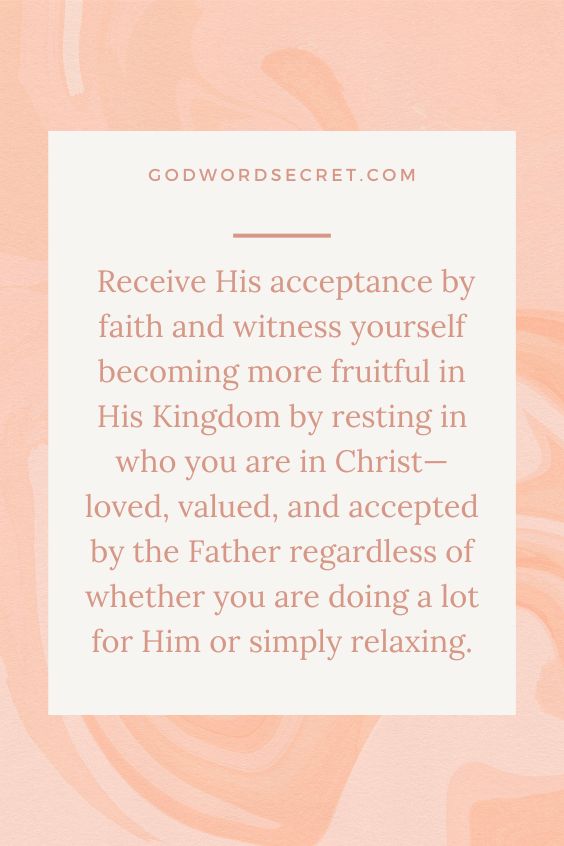 You Are Accepted by God in Christ Jesus