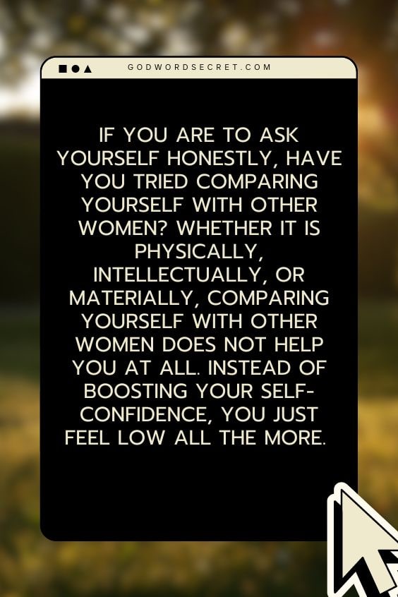 Comparison is not from God