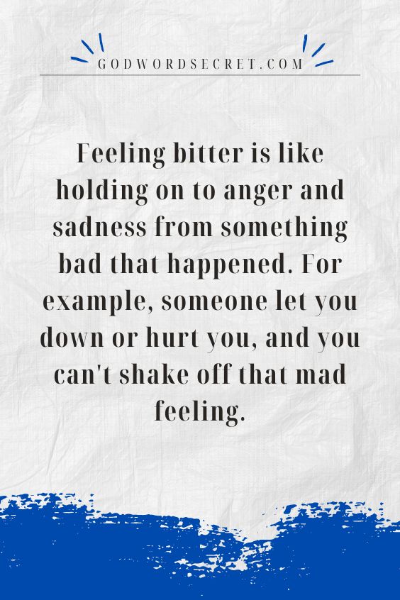 How Do You Overcome Bitterness?