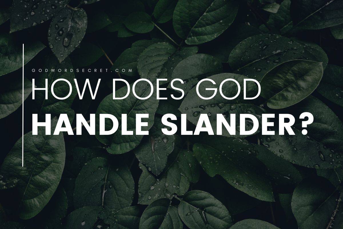 How Does God Handle Slander?